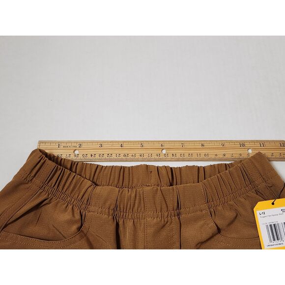 Carhartt Girl's Rugged Flex Ripstop Short youth large size 12 Brown - Picture 2 of 10
